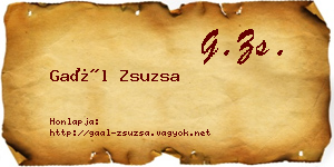 Gaál Zsuzsa névjegykártya
